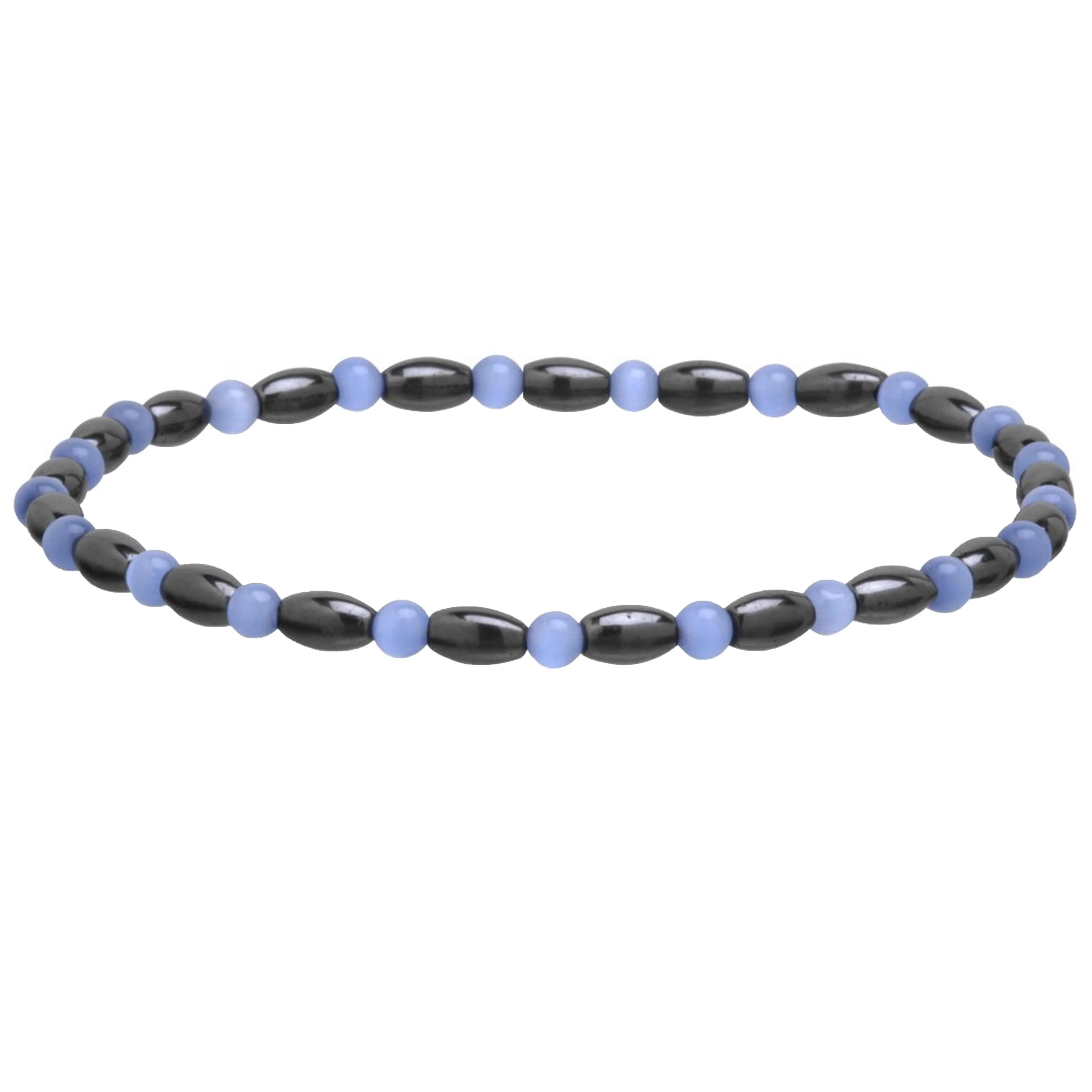 1 Pc Ankle Bracelet Magnetic Stretchable Anklets Beaded Natural Energy Healing