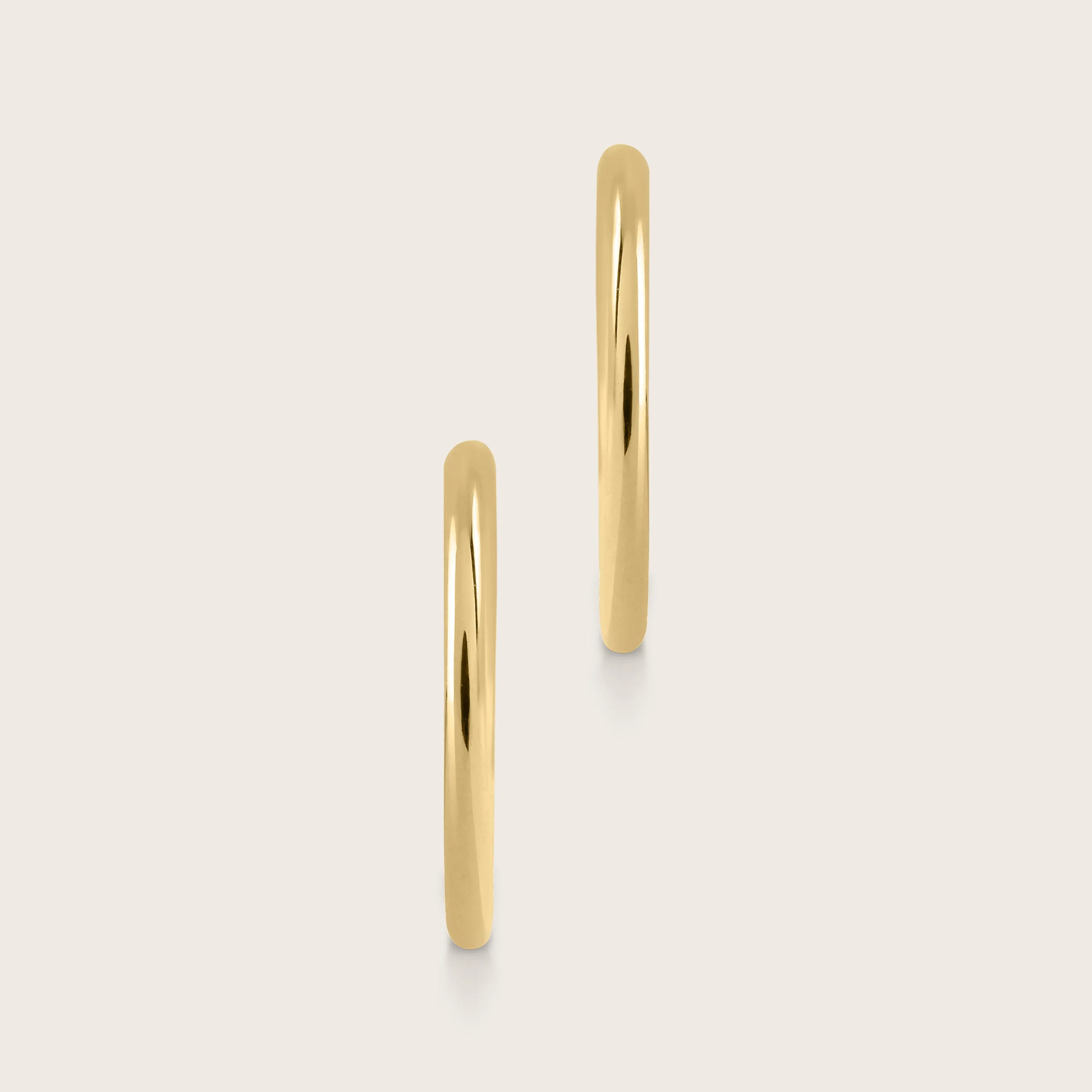 14MM 14k Yellow Gold Infinity Hoop Earrings