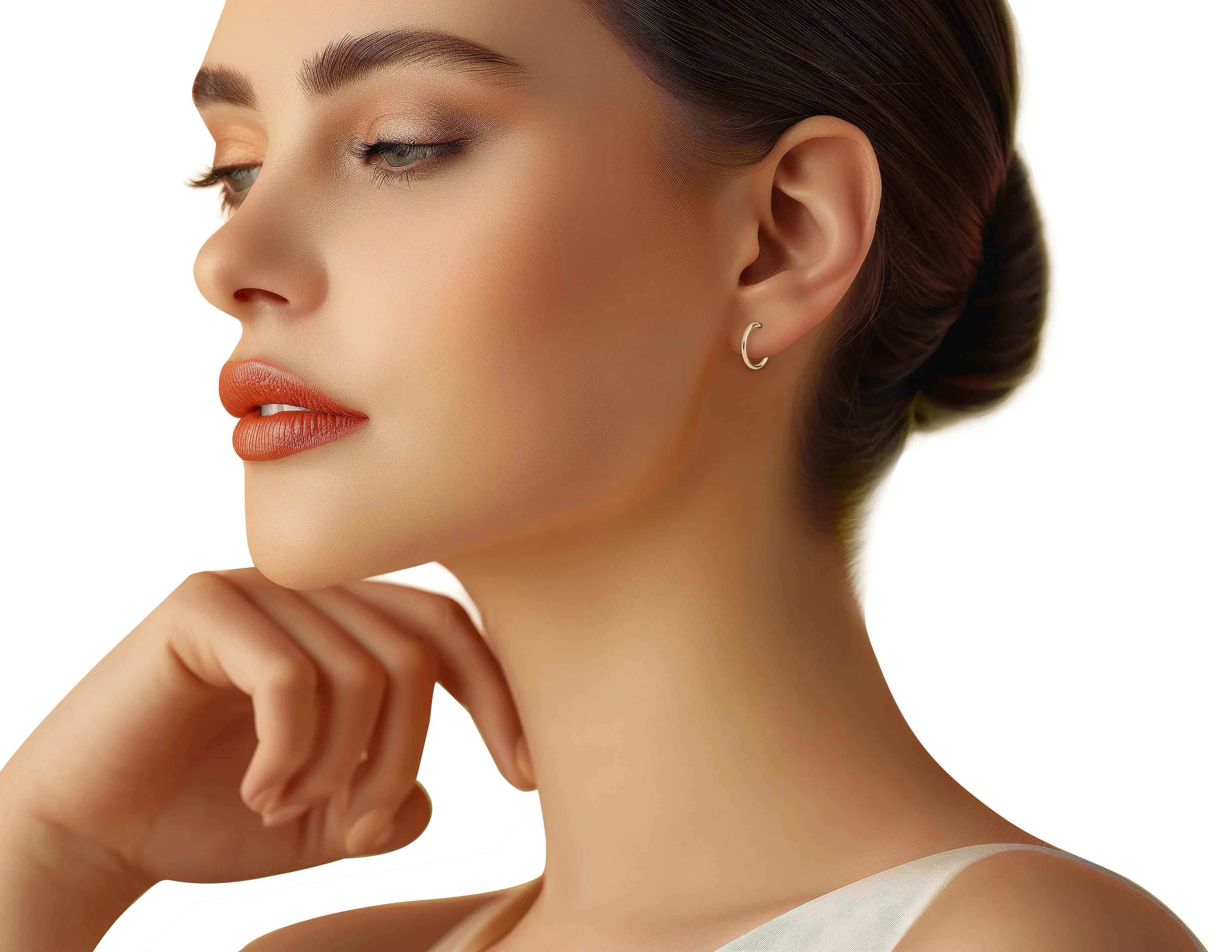 14MM 14k Yellow Gold Infinity Hoop Earrings