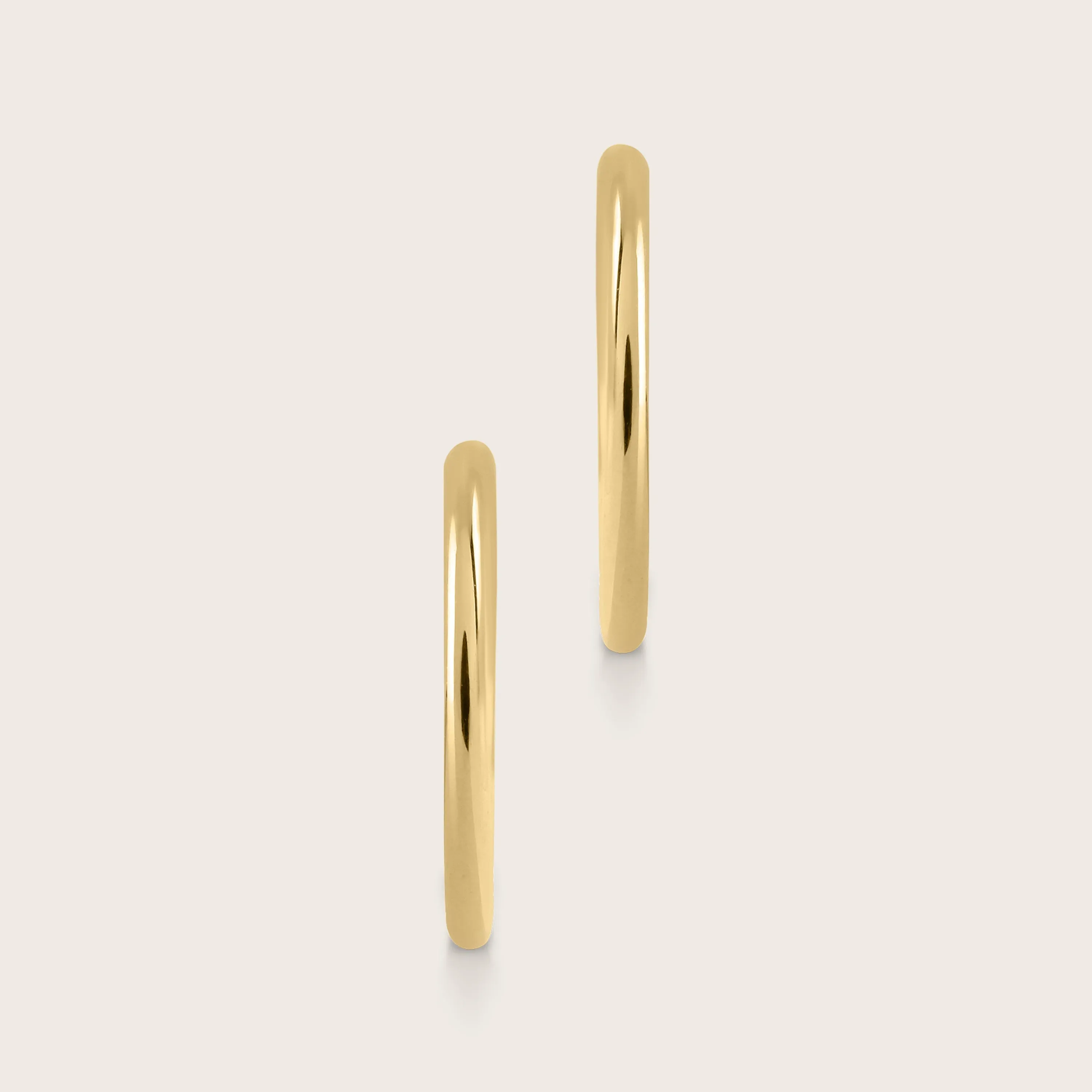 18MM 14k Yellow Gold Infinity Hoop Earrings