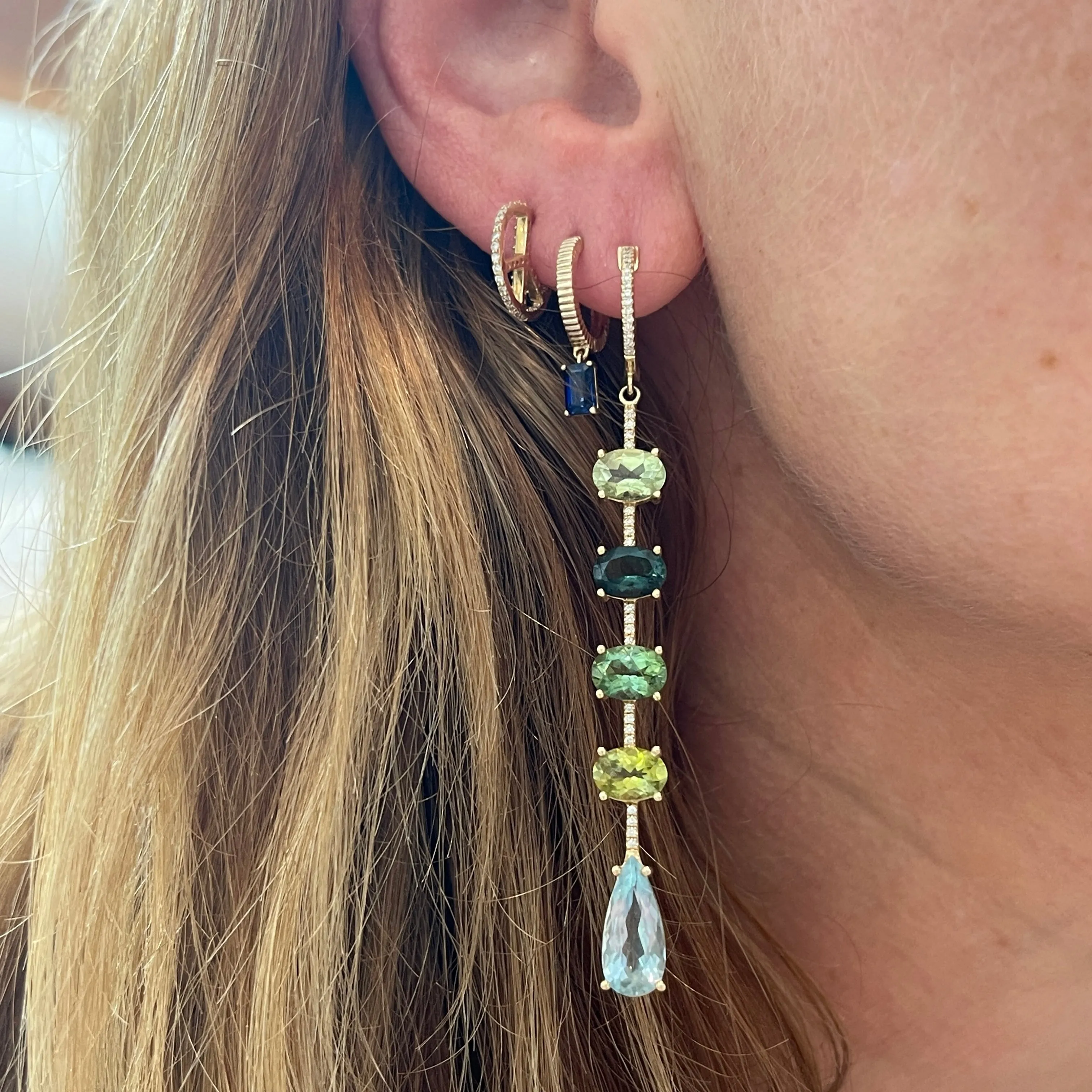 A Peace of Perfection Small Diamond Hoop Earrings