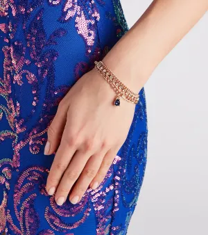 All In The Deets Gemstone Chain Bracelet