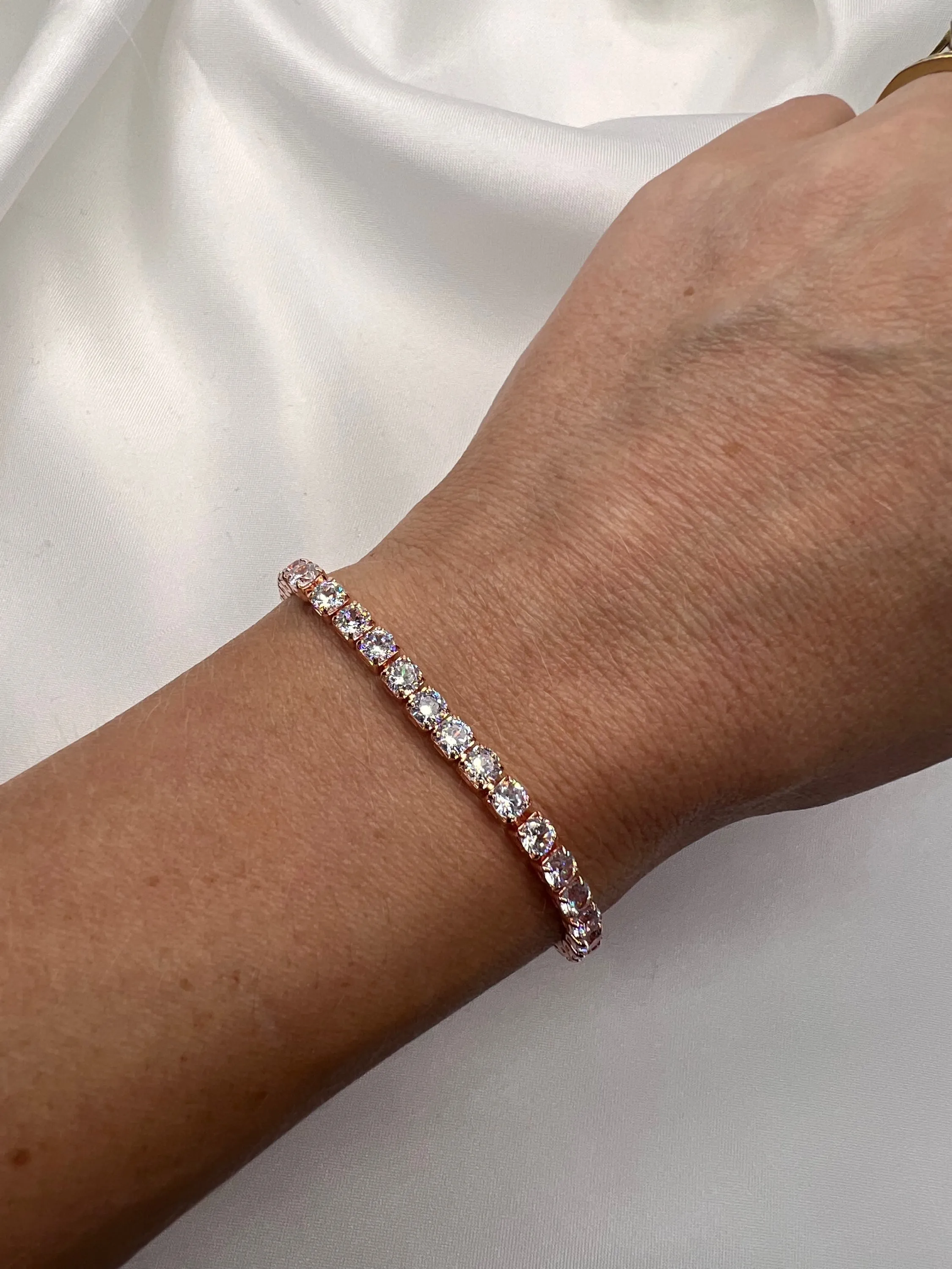 Anna - Rose-Gold Tennis Bracelet