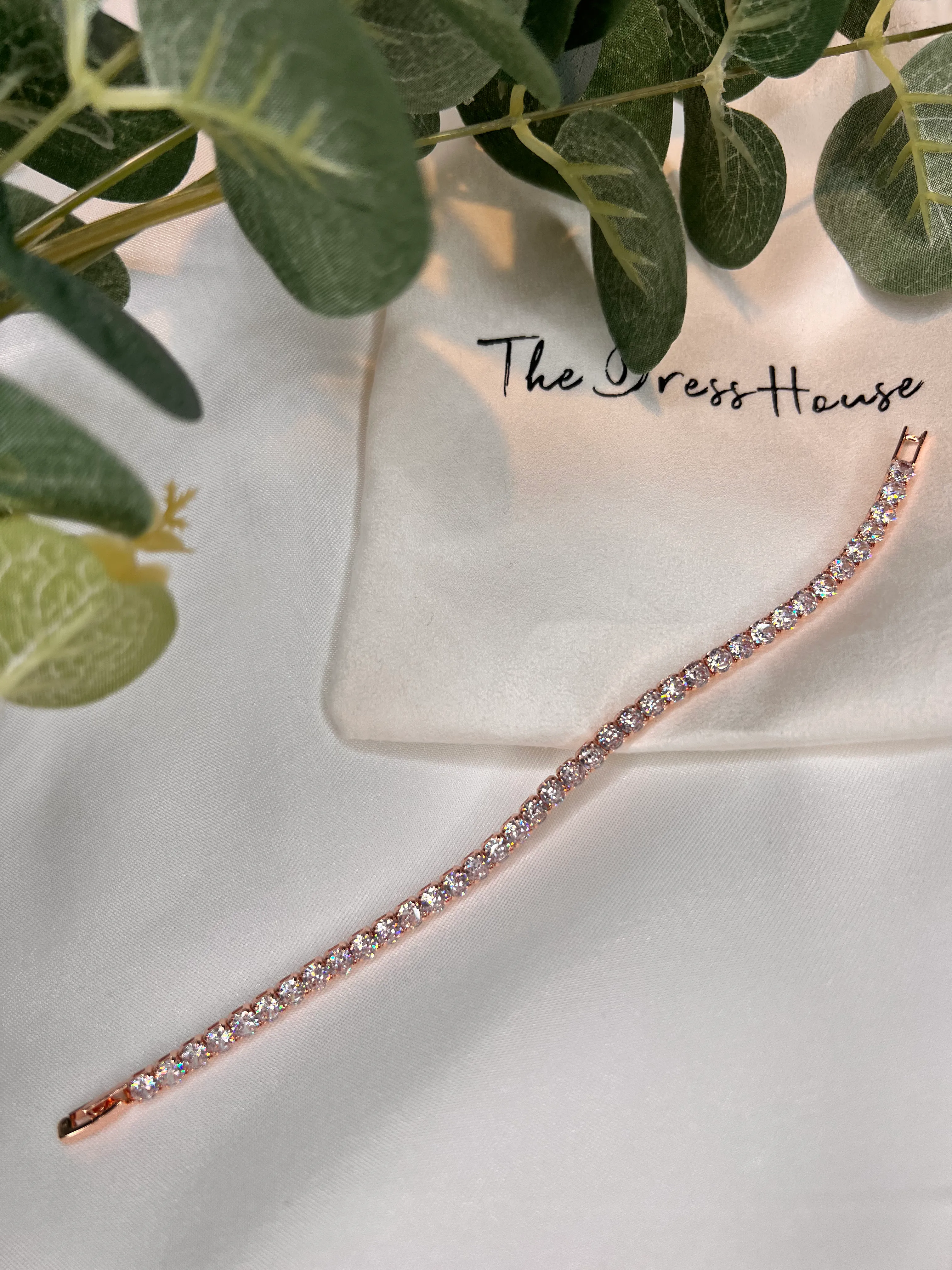 Anna - Rose-Gold Tennis Bracelet
