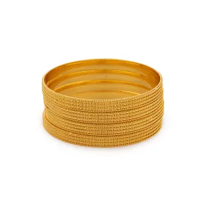 Bangles Set - 0.25 x 2.4 | Gold Polish Chudi/ Gold Polish Jewellery for Women