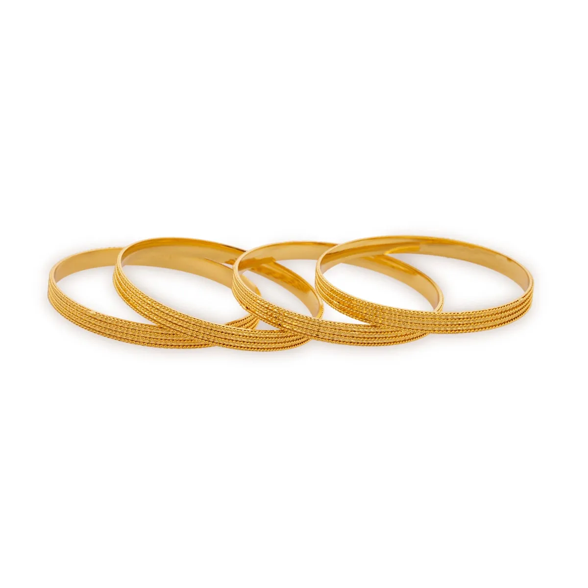 Bangles Set - 0.25 x 2.4 | Gold Polish Chudi/ Gold Polish Jewellery for Women