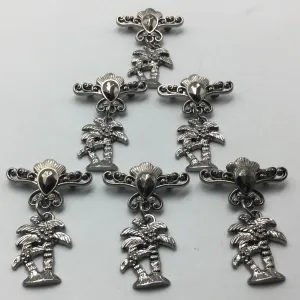 Black Nickle Brooch