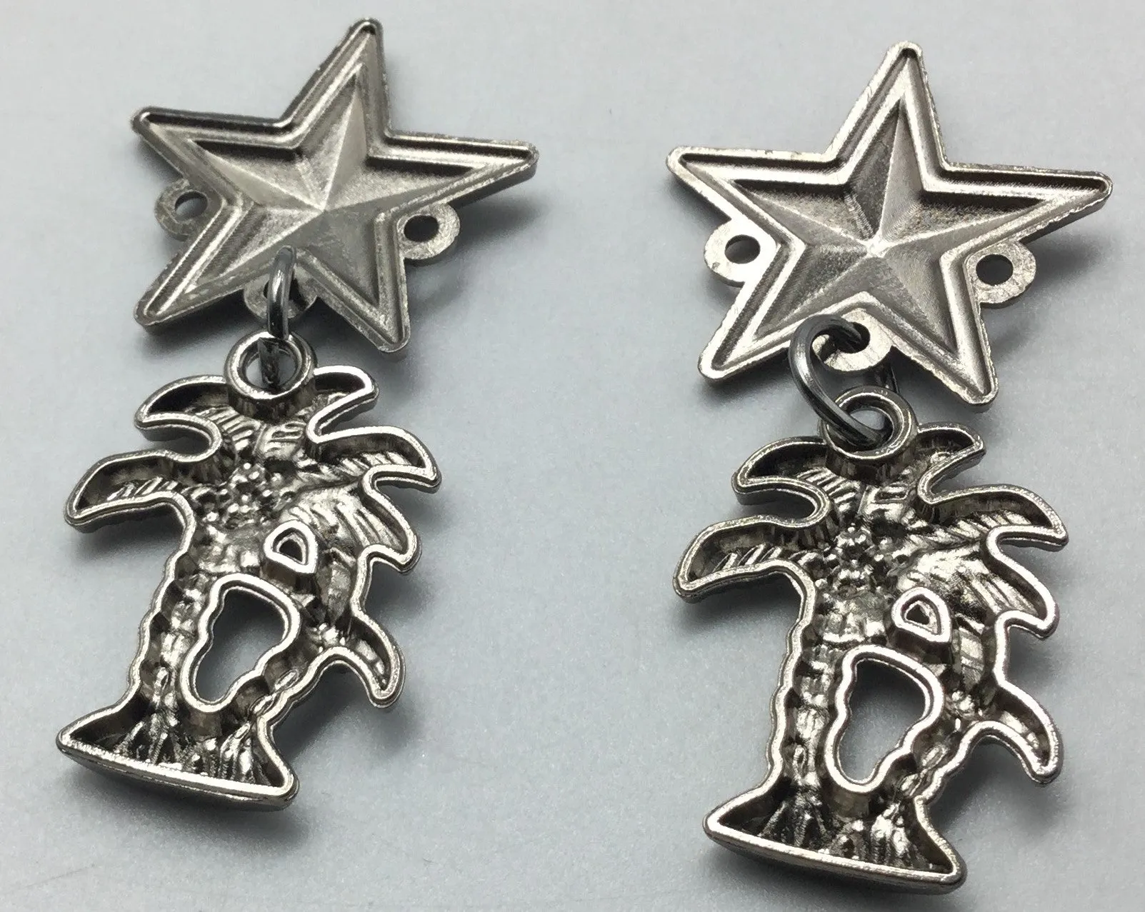 Black Star Nickel Brooch