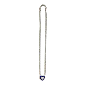 Blue Heart Necklace