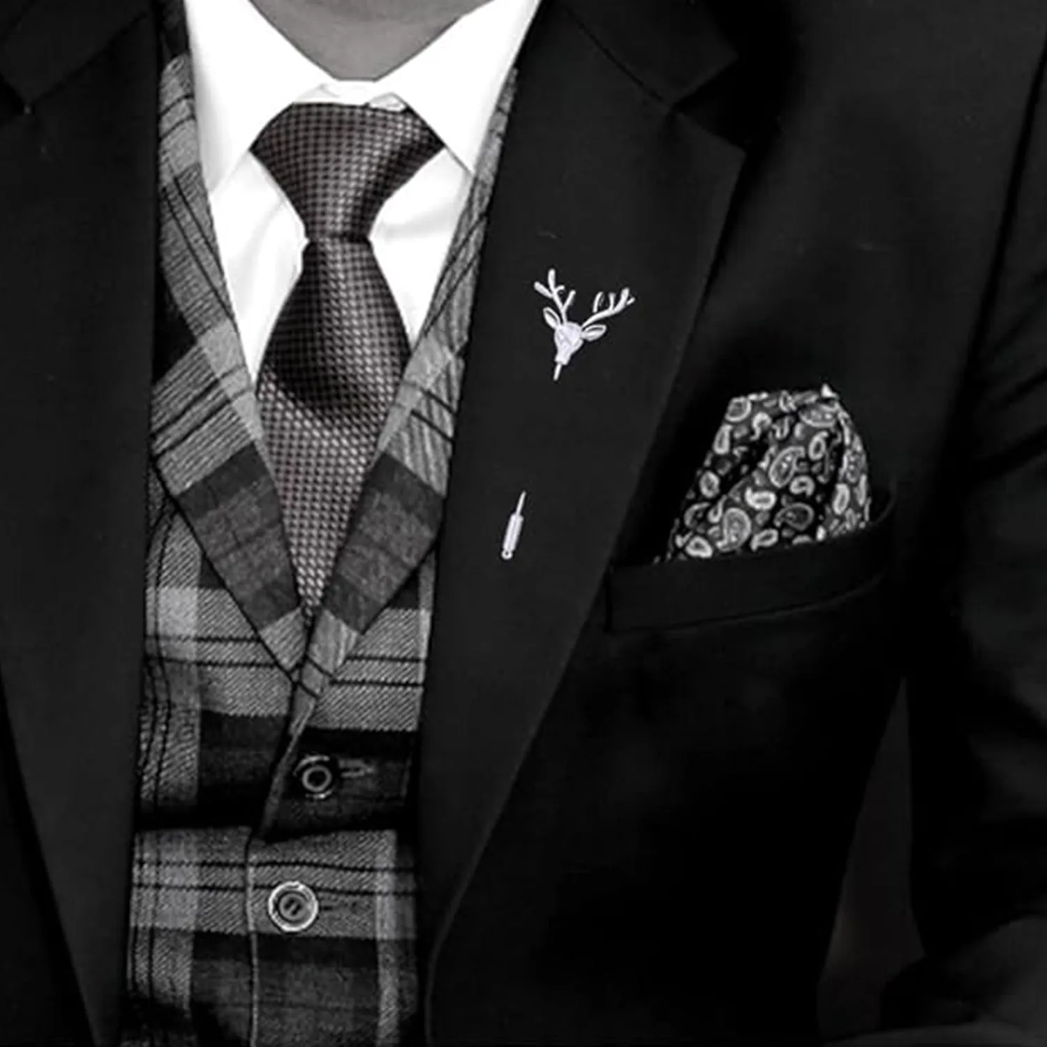 Combo 3 of Deer-Shaped Lapel Pin Brooch