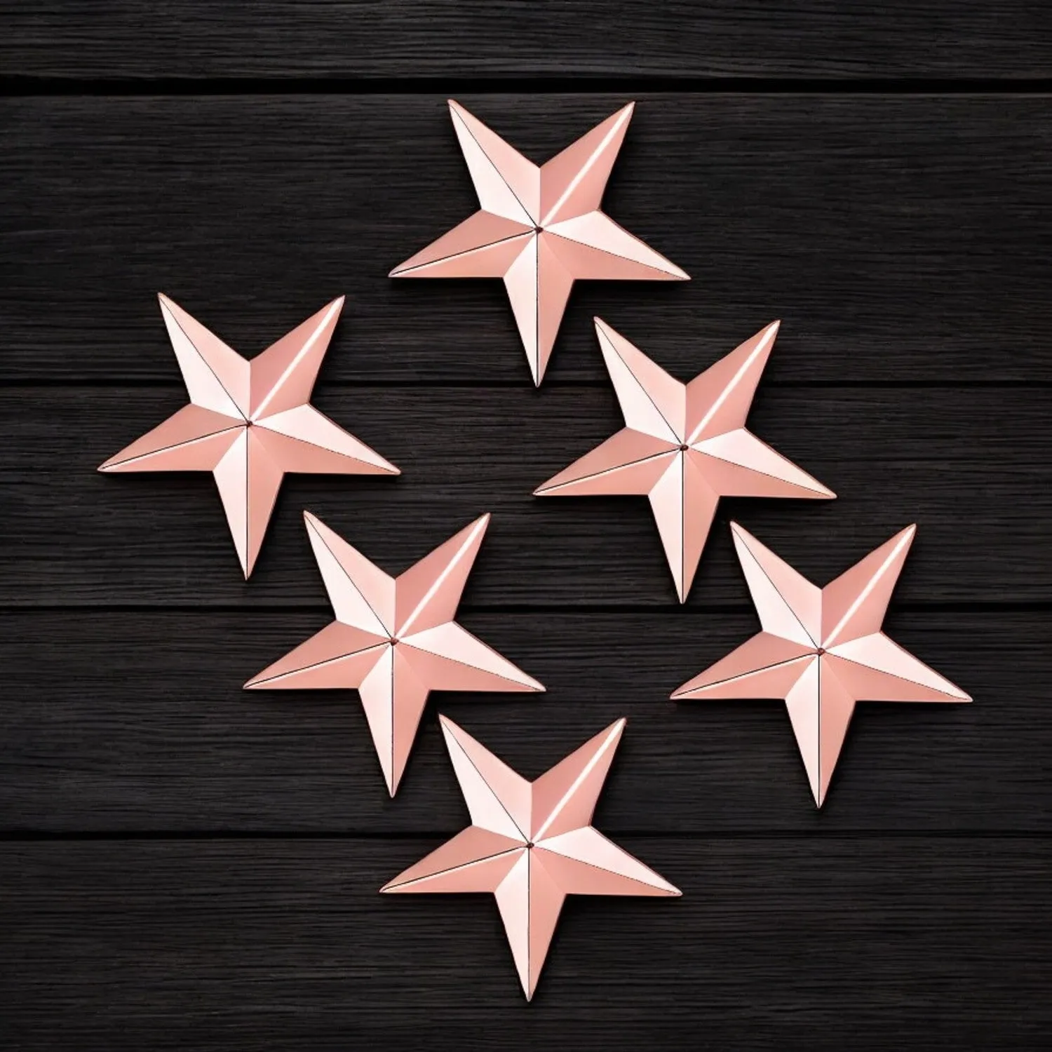 Combo of Big Size 6 Star Brooch / Lapel Pin