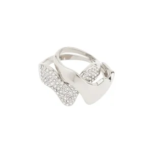 CONNECT 2-in-1 set crystal ring silver-plated