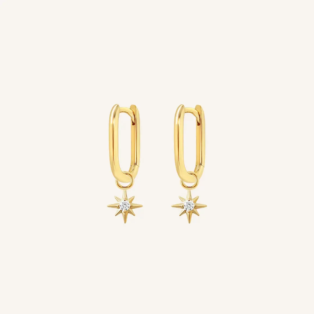 Contentment Star Marley Hoops