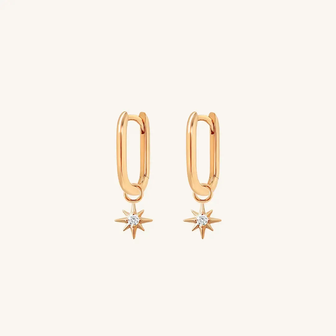 Contentment Star Marley Hoops