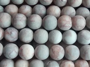 Dull Gray Pink Semi Precious Quartz Stones