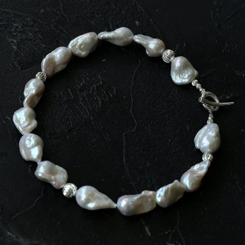 Elegant Baroque Pearl Classic  Choker Necklace