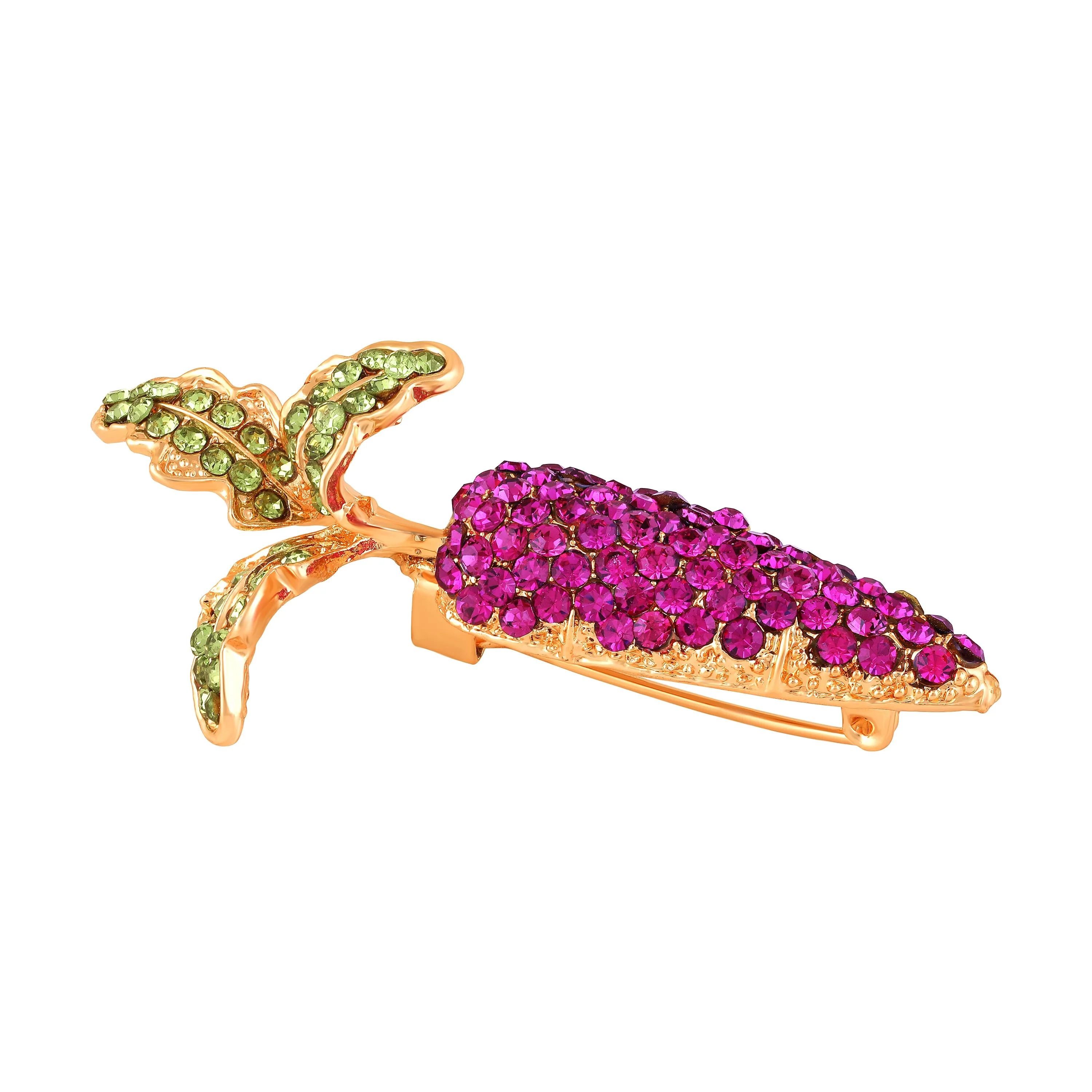 Elegant Carrot Ladies Wedding Brooch Pin