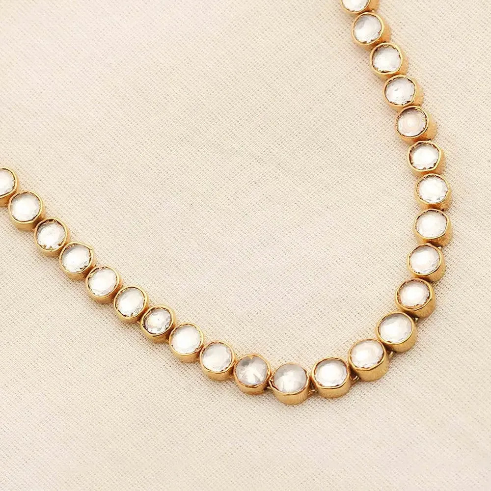 Elegant Single strand jadau necklace