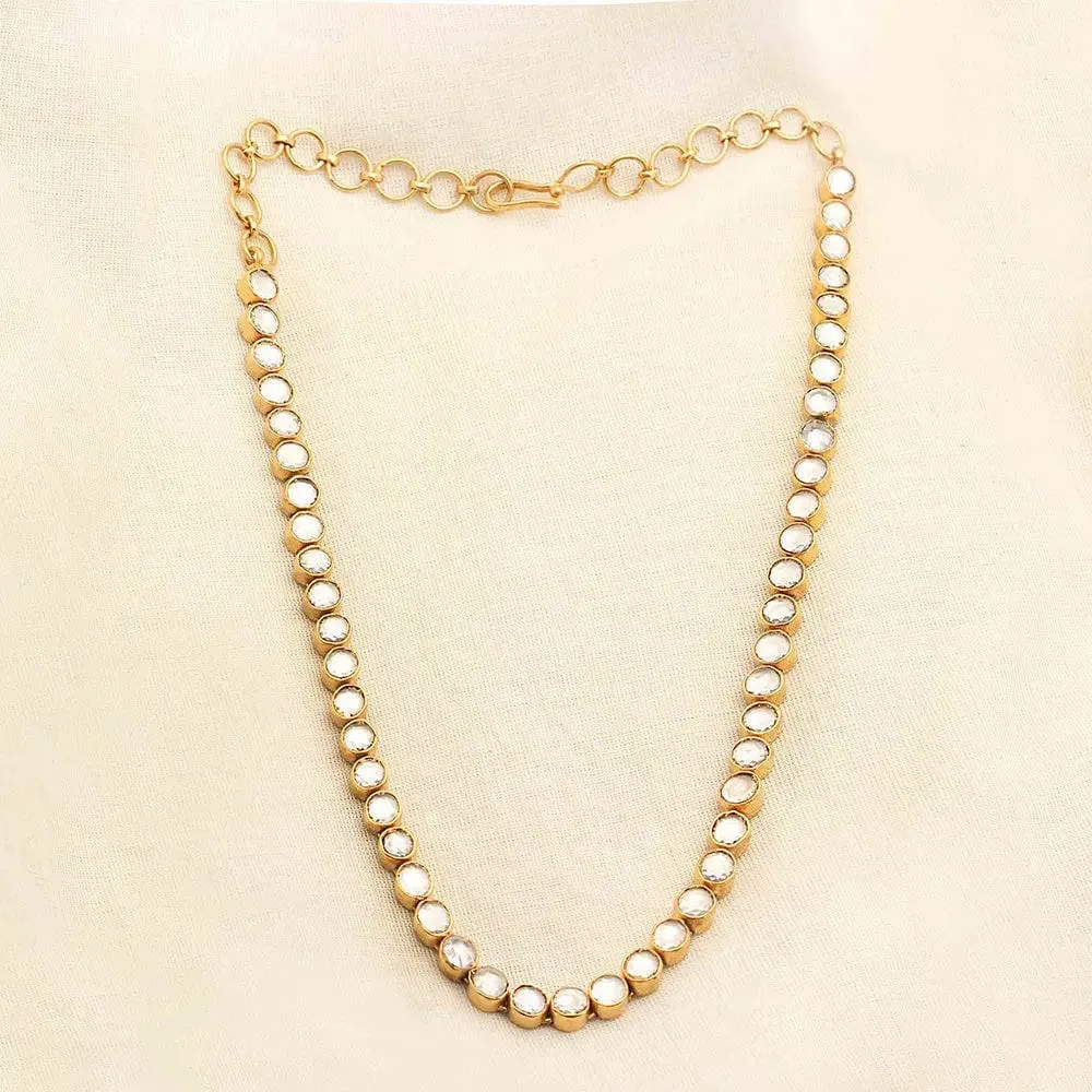 Elegant Single strand jadau necklace