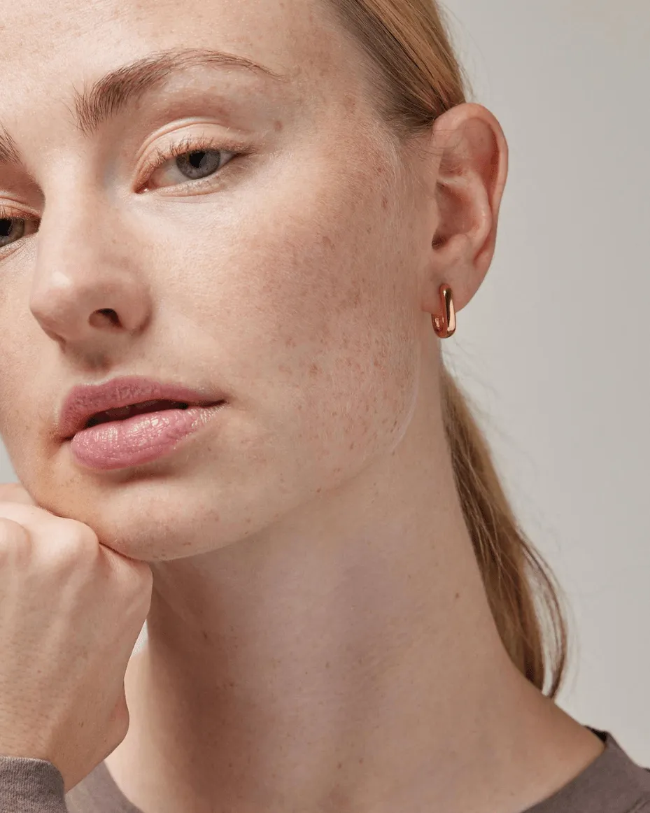 Enamel Copenhagen Square Hoops 15mm