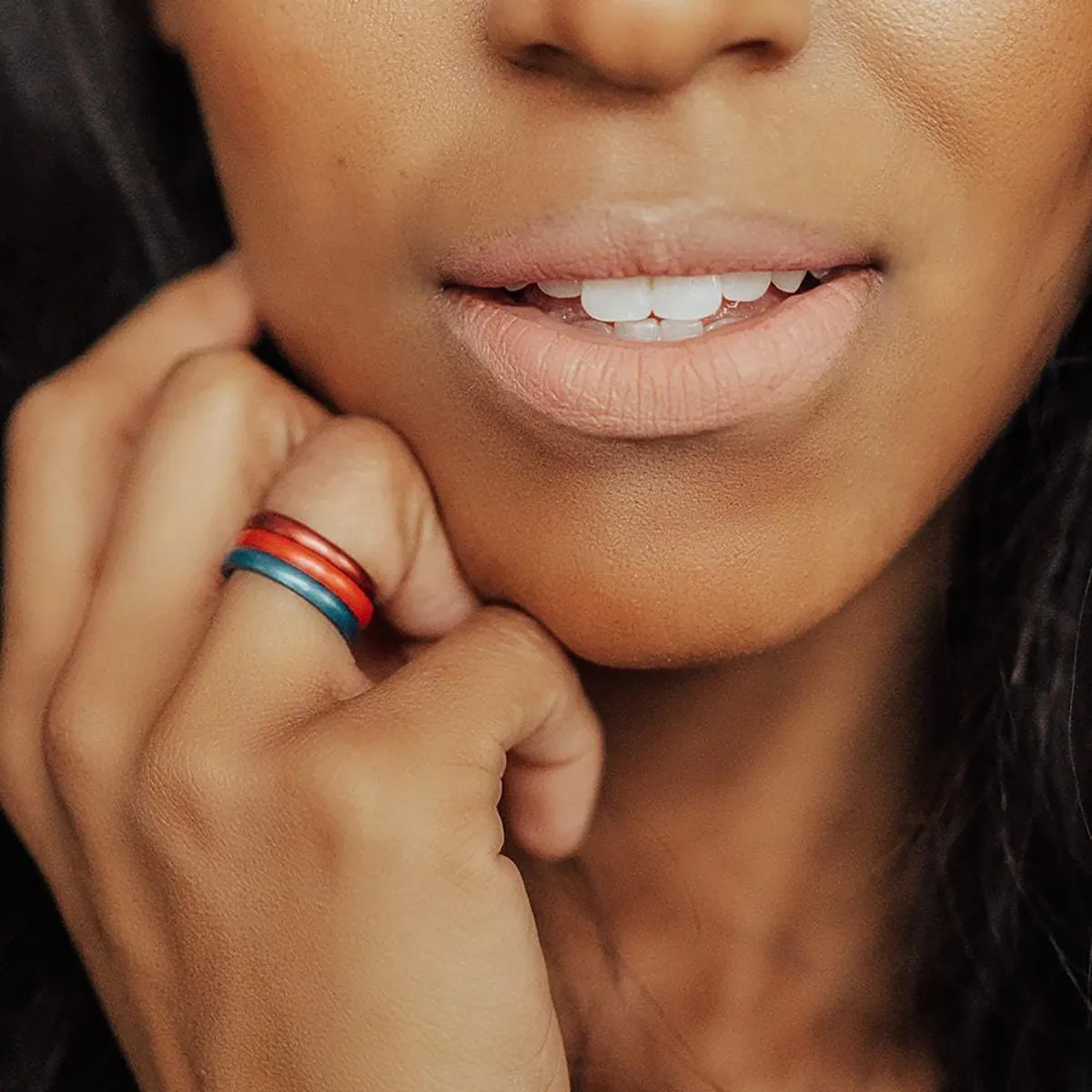 Enso Rings Classic Birthstone Series Silicone Ring - Blue Topaz