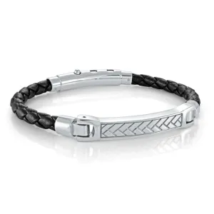Esso Leather Bracelet | Italgem Steel