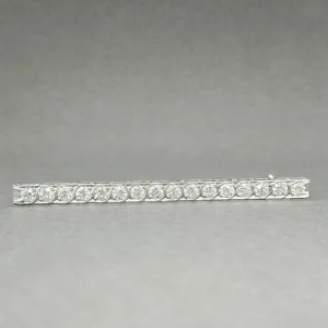 Estate Edwardian Platinum & 14K R Gold 2.83cttw H/VS2-SI1 OMC Diamond Pin