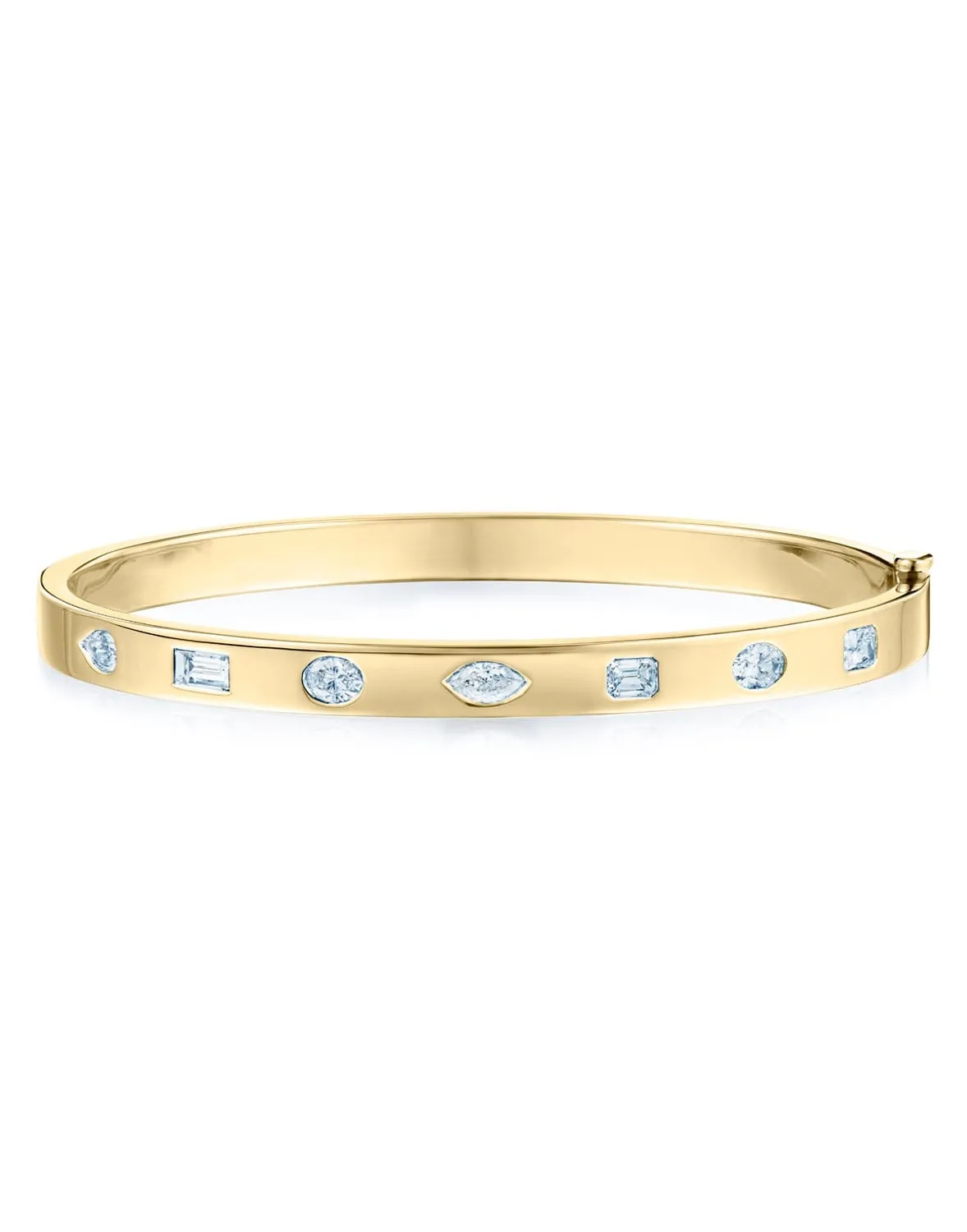 Fancy Shape Diamond Stack Bangle