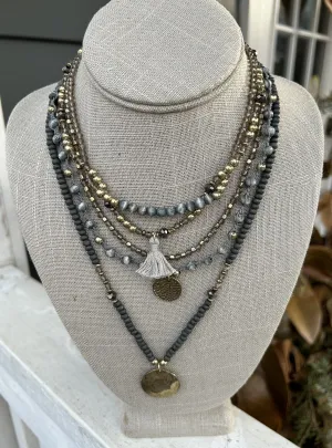 Five Strand Boho Necklace