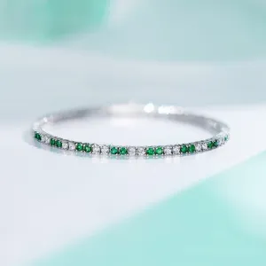 GREEN SPINEL MINI DIAMOND BRACELET
