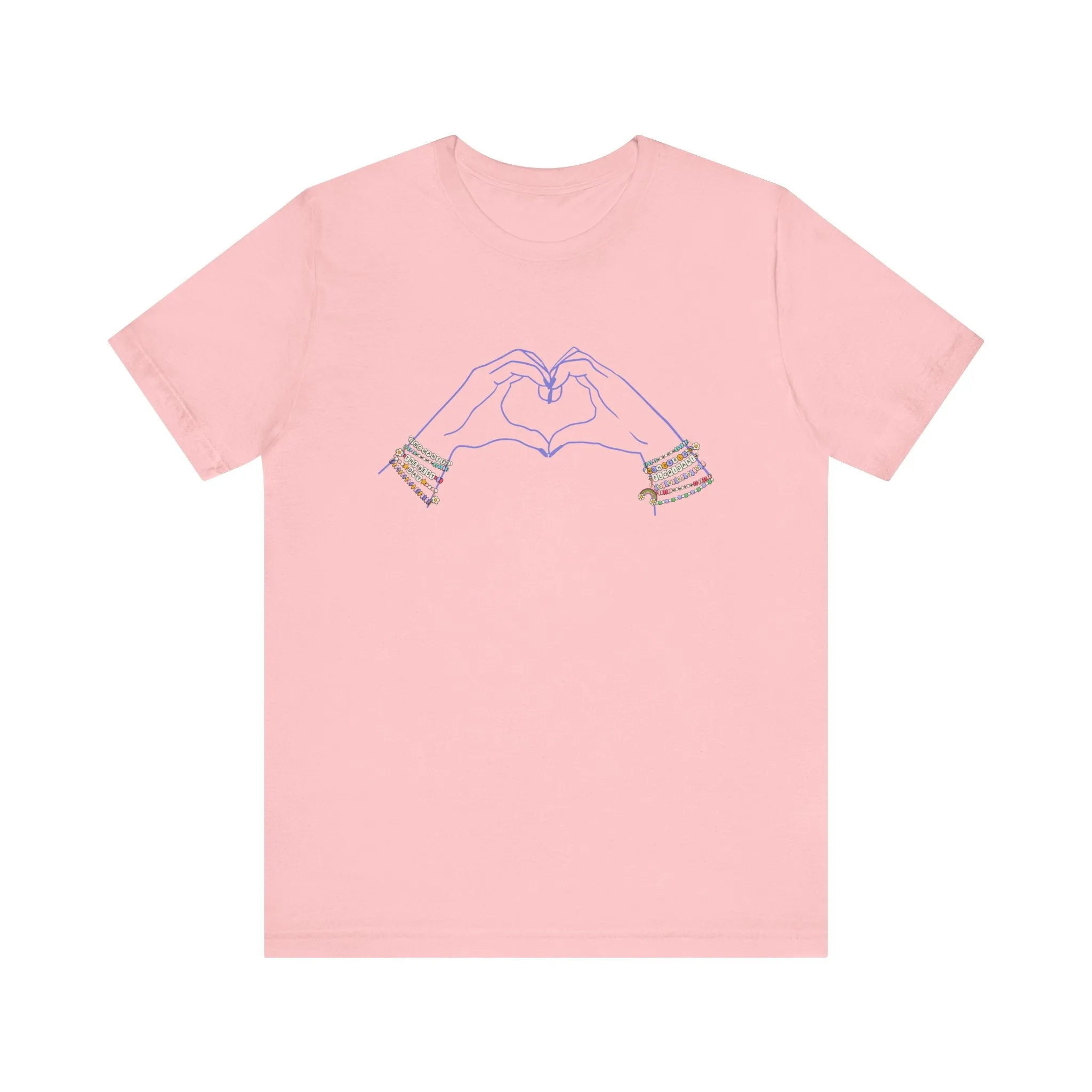 Heart Hands Friendship Bracelets - Adult Tee Shirt