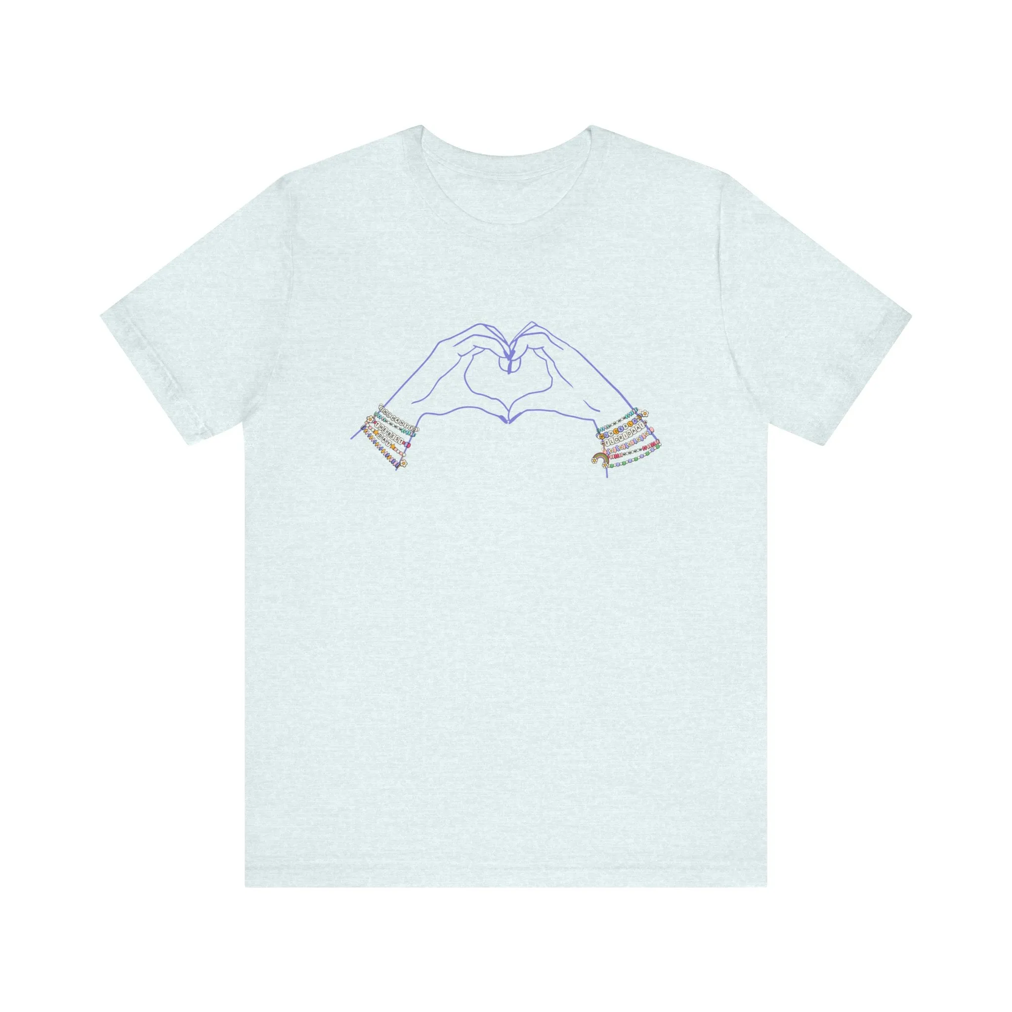 Heart Hands Friendship Bracelets - Adult Tee Shirt
