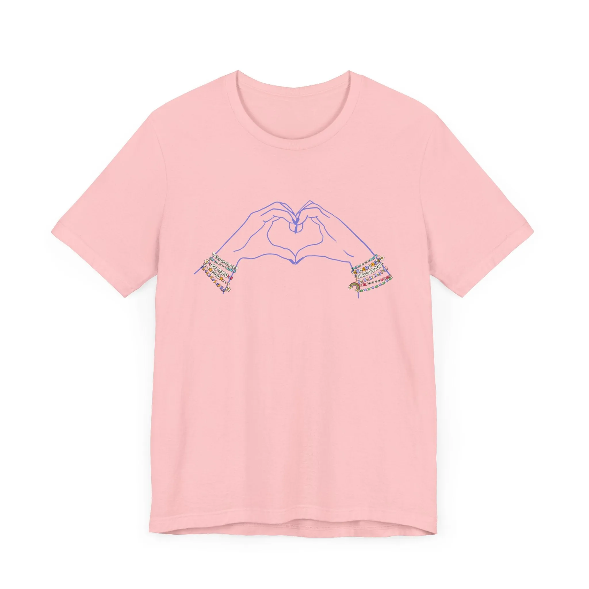 Heart Hands Friendship Bracelets - Adult Tee Shirt