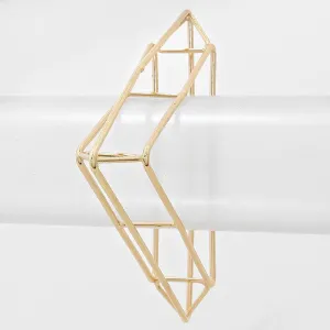 iLLASPARKZ Geometric 3D Metal Bangle Bracelet