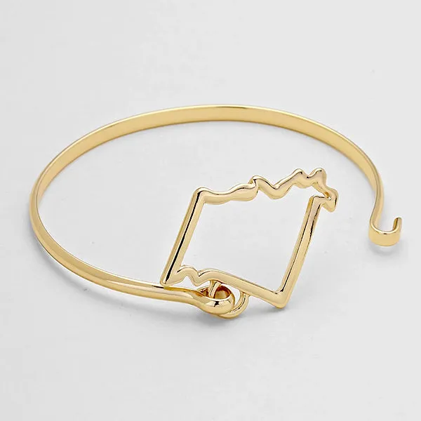 iLLASPARKZ "Missouri" Metal Bangle Bracelet