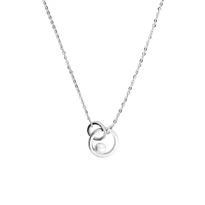 Interlocking Circles & Pearl Necklace