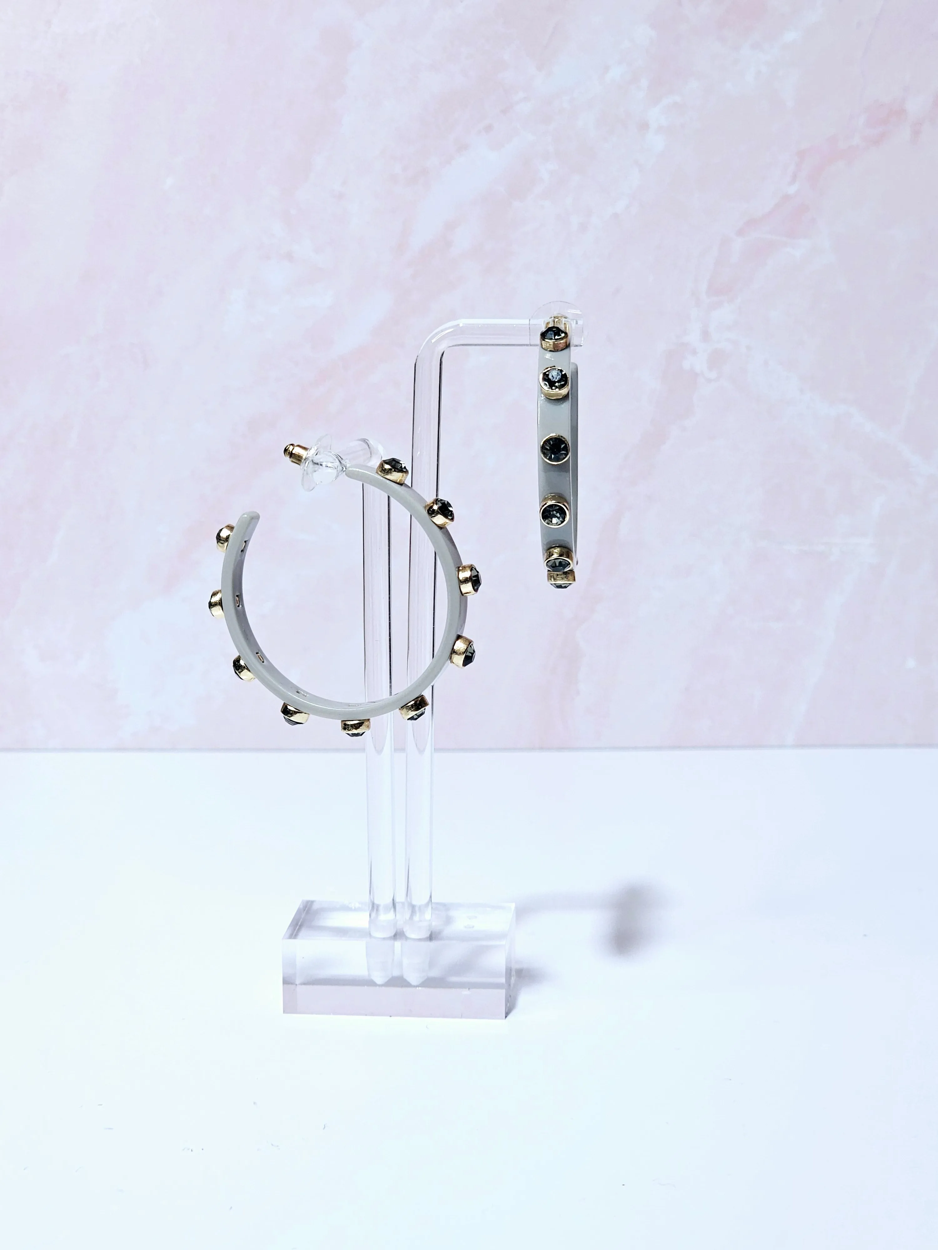 Jasmine Earrings- Gray