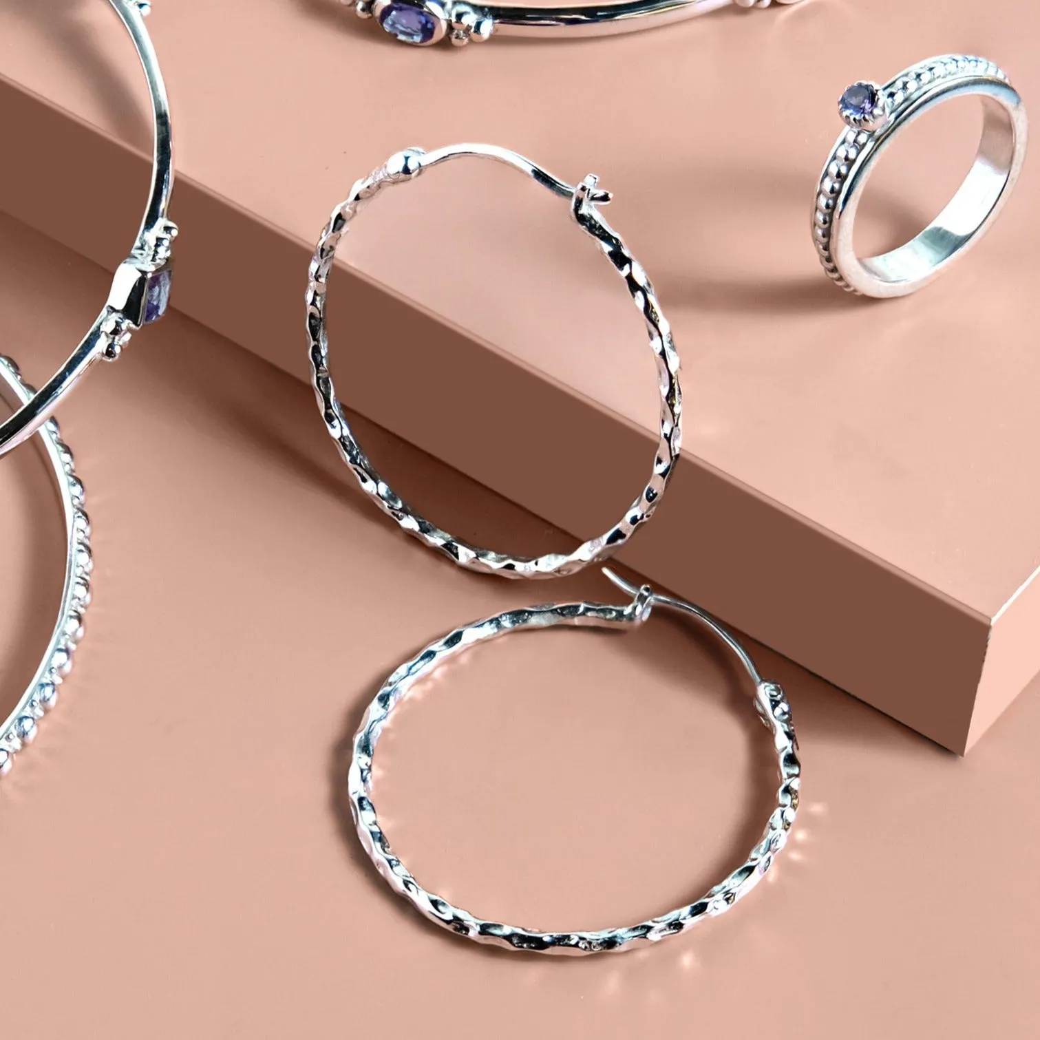 Jodhpur Hammered Hoop Earrings