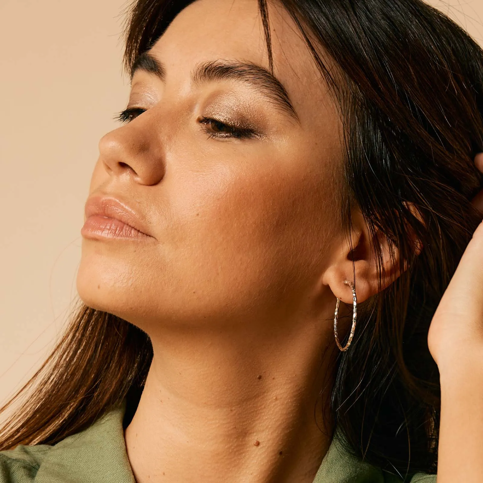 Jodhpur Hammered Hoop Earrings