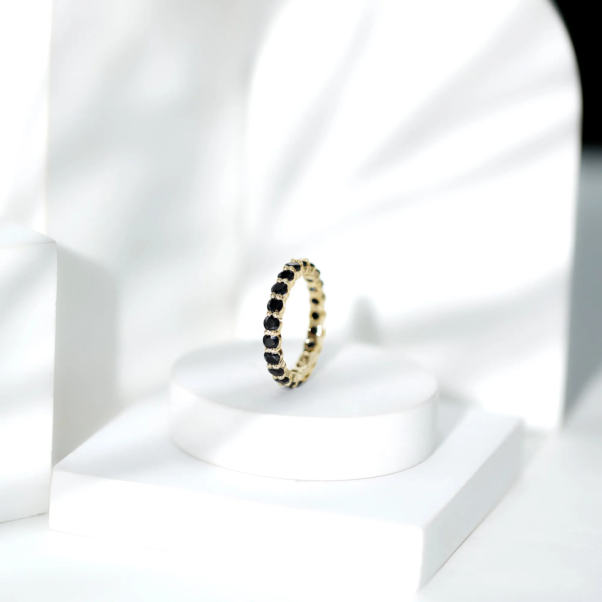 Lab Grown Black Diamond Classic Eternity Ring