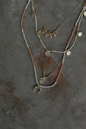 Lesleigh Necklace - Coral Multi