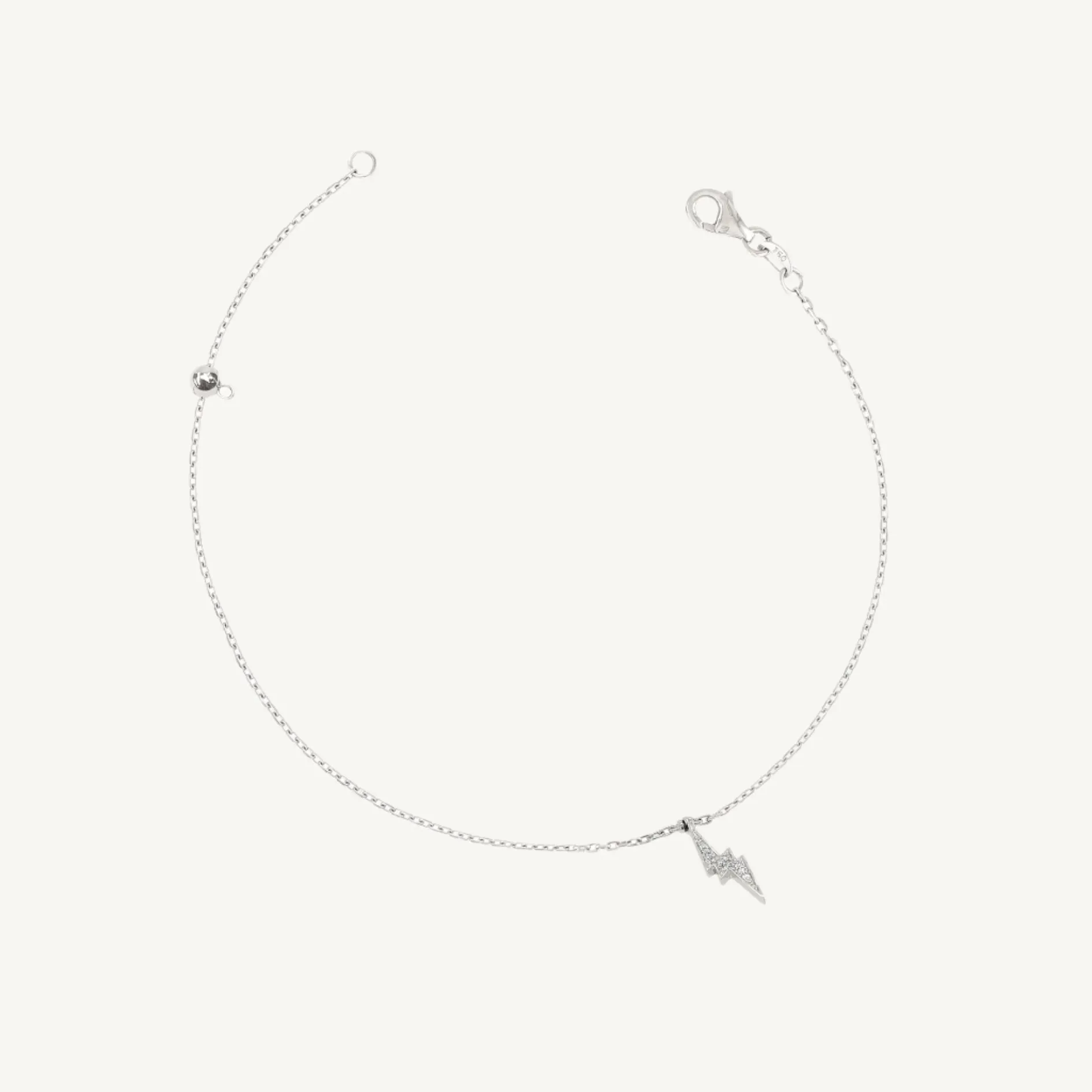 Lightning Round Diamond Anklet