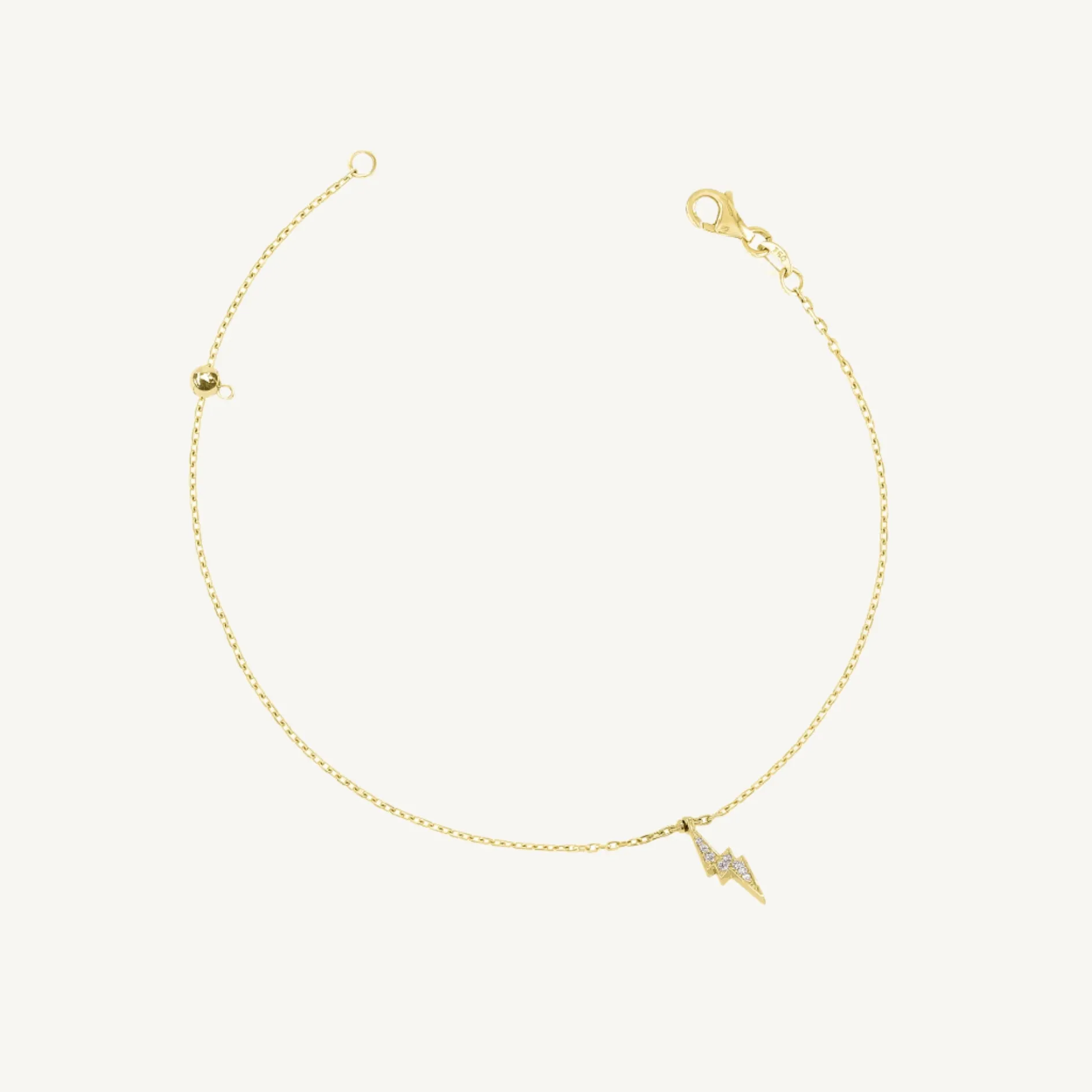 Lightning Round Diamond Anklet