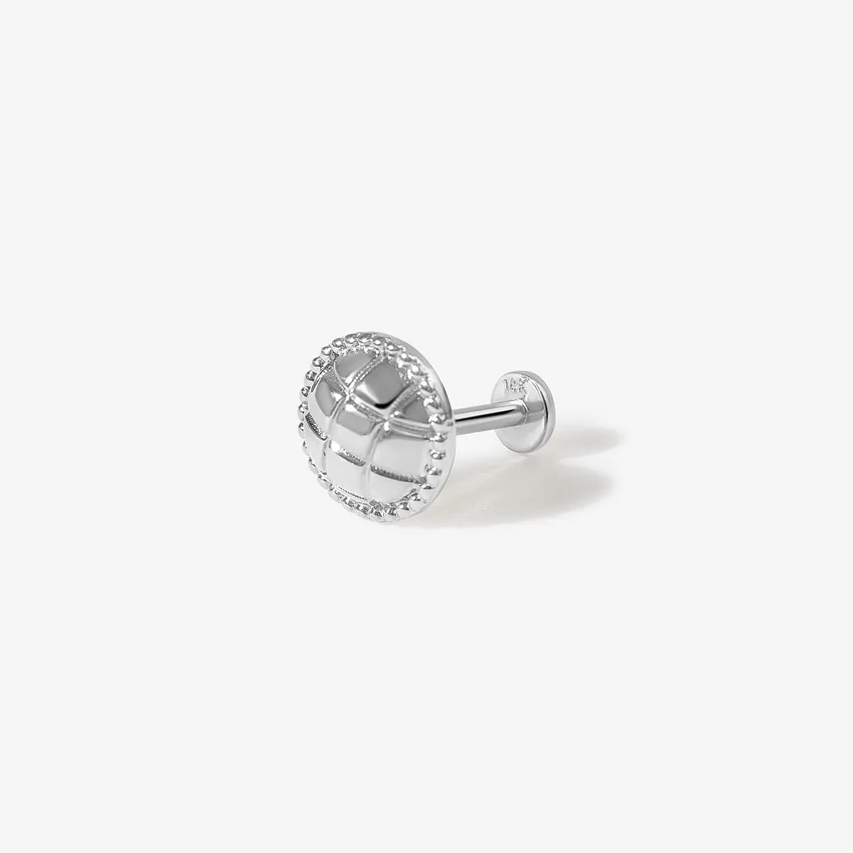 Loren round quilted piercing