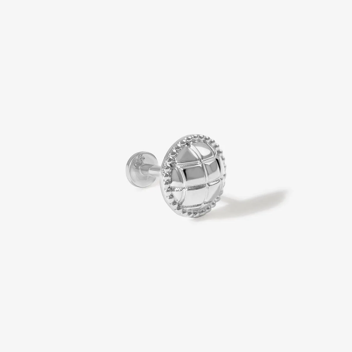 Loren round quilted piercing