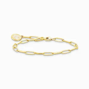 Member Charm Bracelet with Charmista Coin Gold Plated | Thomas Sabo