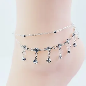 Multi Tier Crystal Anklet