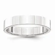 Palladium Flat Comfort Fit 4mm Wedding Band Ring