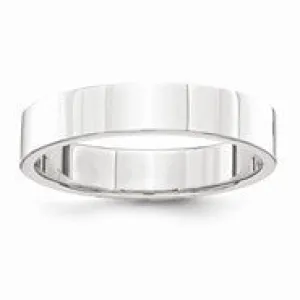Palladium Flat Comfort Fit 4mm Wedding Band Ring