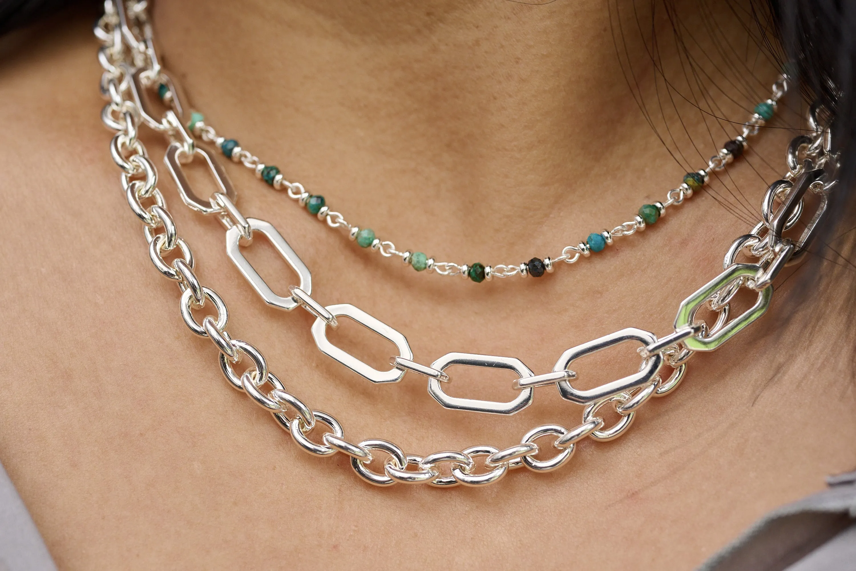 Panacea Azurite Gemstone Silver Necklace